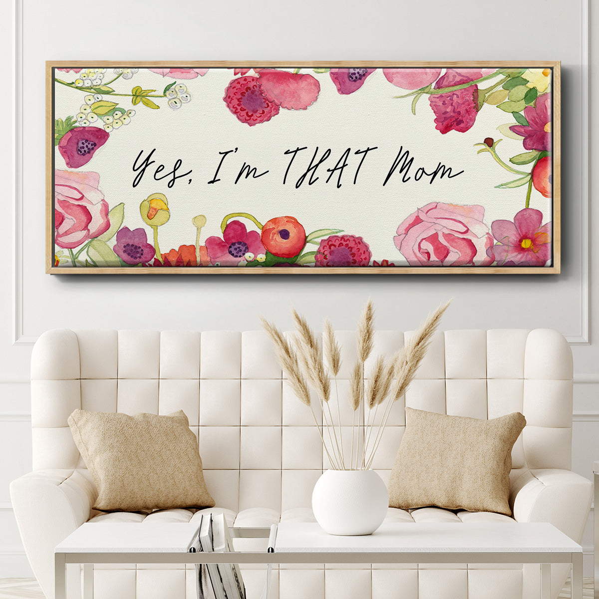 You Da Mom Collection D - Floater Framed Canvas Print