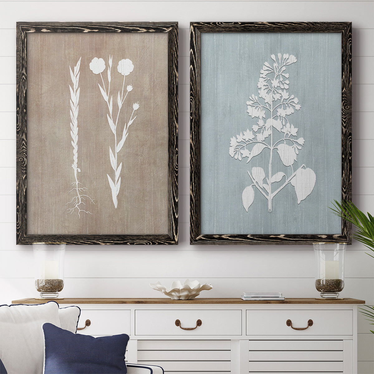 Botany Beauty III - Premium Framed Canvas 2 Piece Set - Ready to Hang