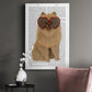 Pomeranian and Heart Glasses Premium Gallery Wrapped Canvas - Ready to Hang