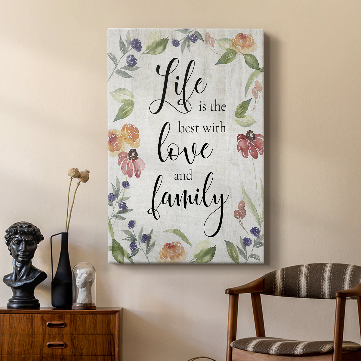 Life is the Best - Canvas Art Print