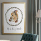 Harvest Home Squirrel - Modern Framed Canvas Print