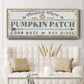 Pumpkin Patch II - Floater Framed Canvas Print