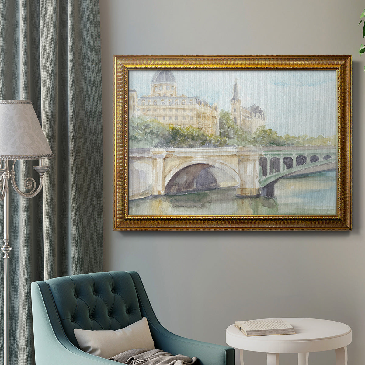 French Bridge Study IV Premium Framed Canvas- Ready to Hang