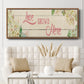 Love Grows Here - Floater Framed Canvas Print
