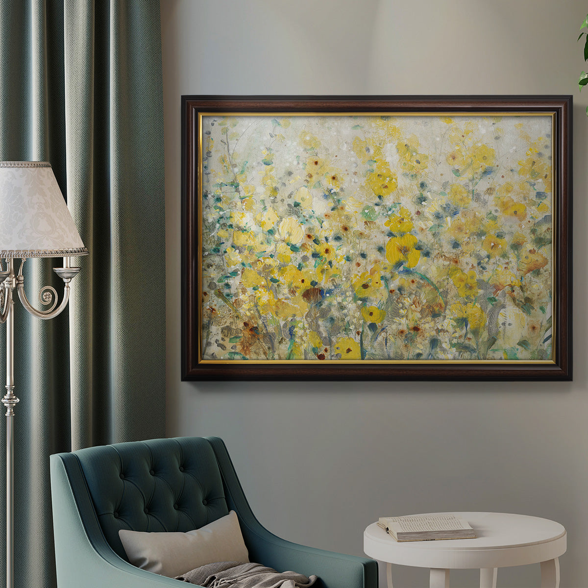 Cheerful Garden II Premium Framed Canvas- Ready to Hang