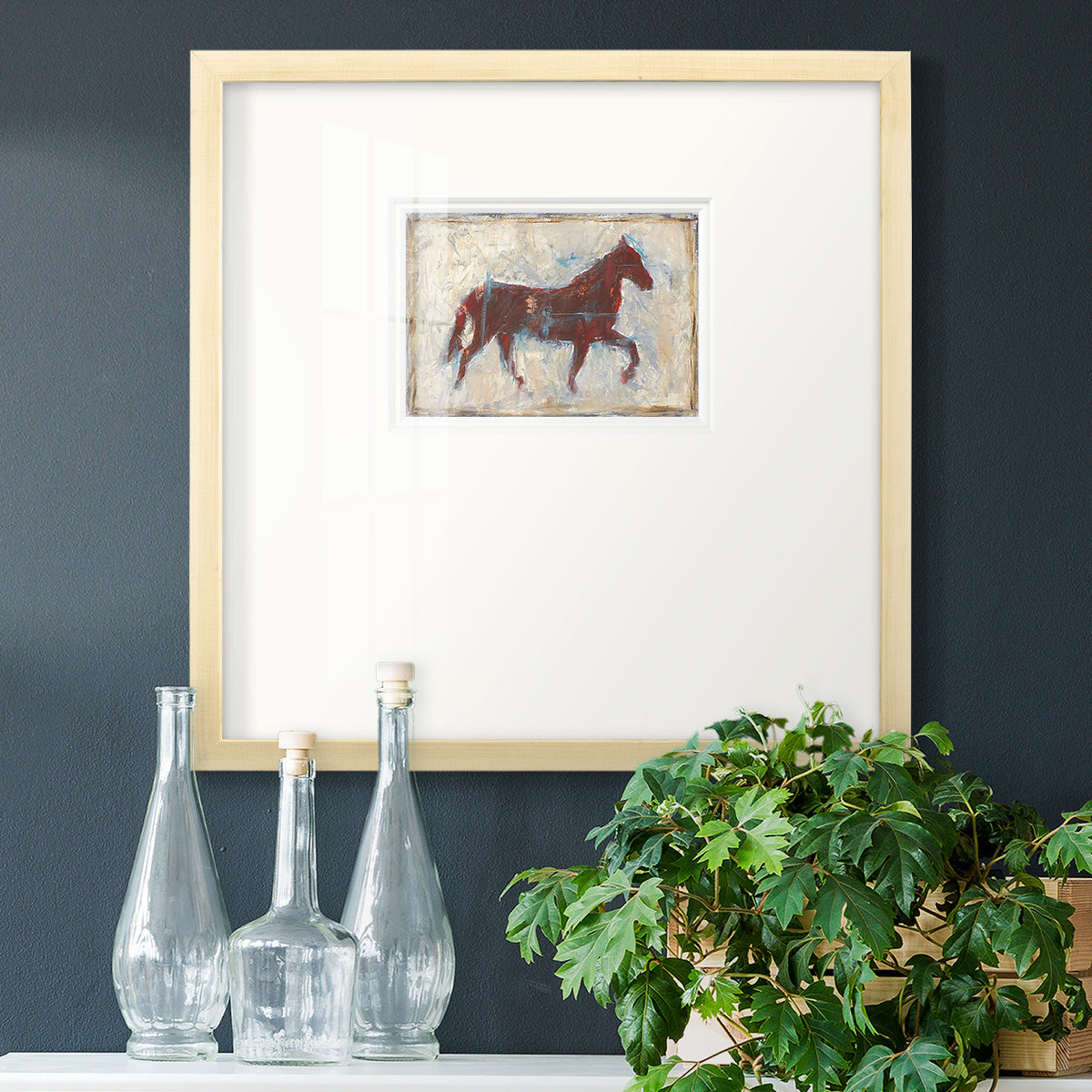 Iron Equine II Premium Framed Print Double Matboard