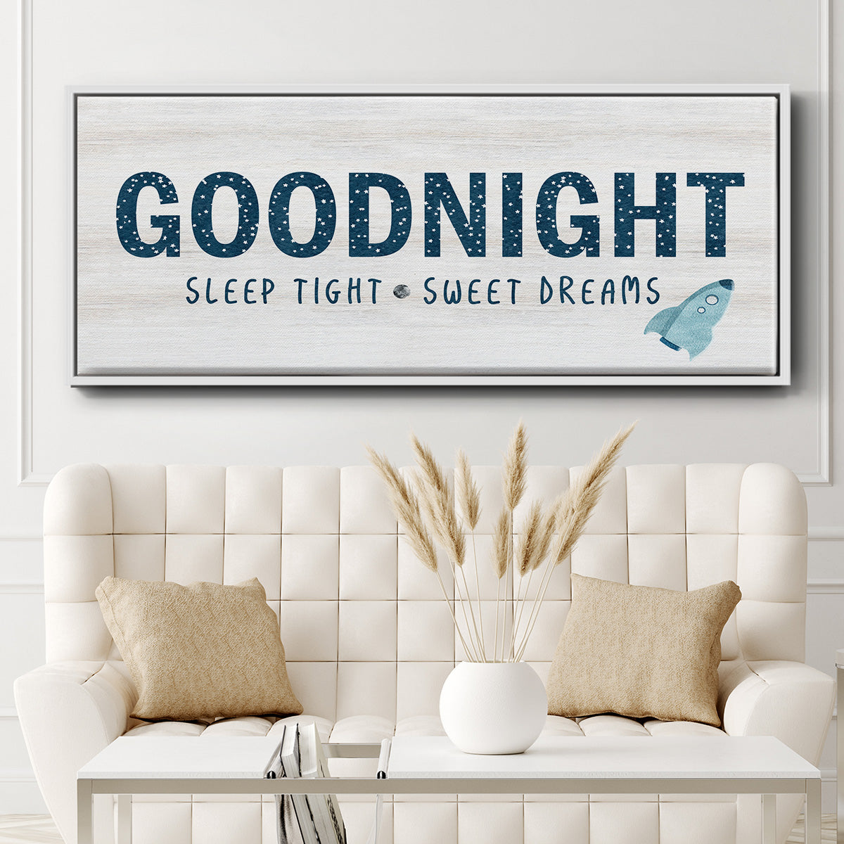 Sleep Tight Sweet Dreams - Floater Framed Canvas Print