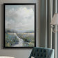 Peninsula Path - Modern Framed Canvas Print