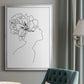 Fashion Floral Sketch I - Modern Framed Canvas Print