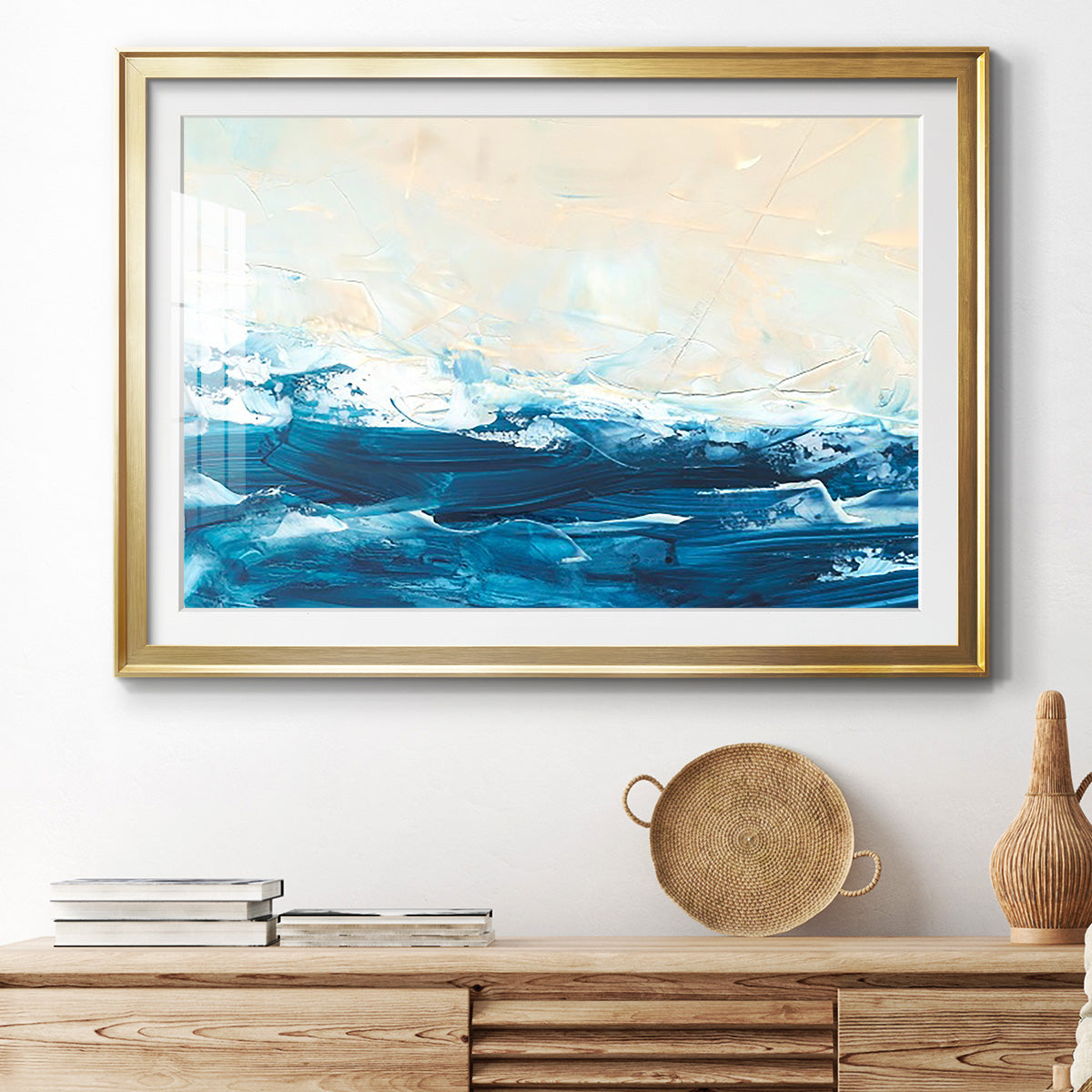 Wave after Wave III - Modern Framed Art Print