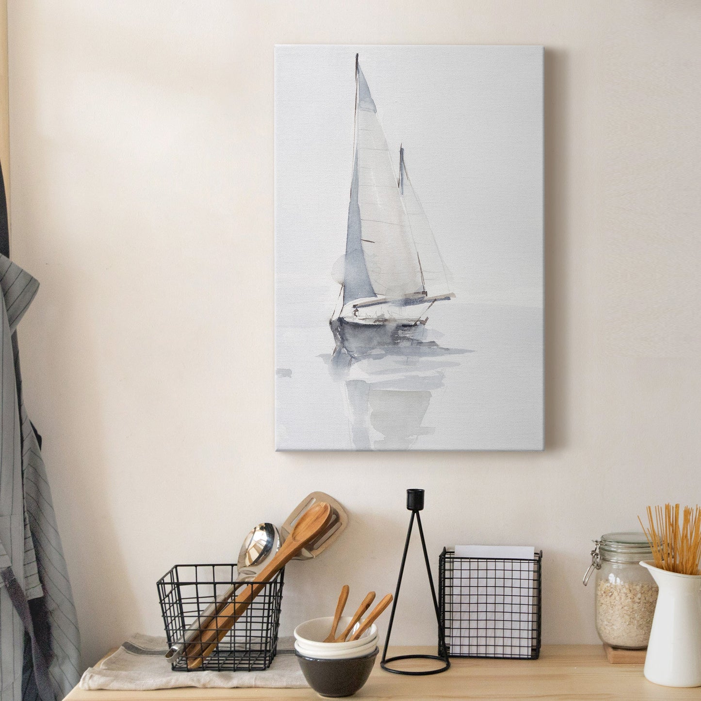 Misty Harbor II Premium Gallery Wrapped Canvas - Ready to Hang