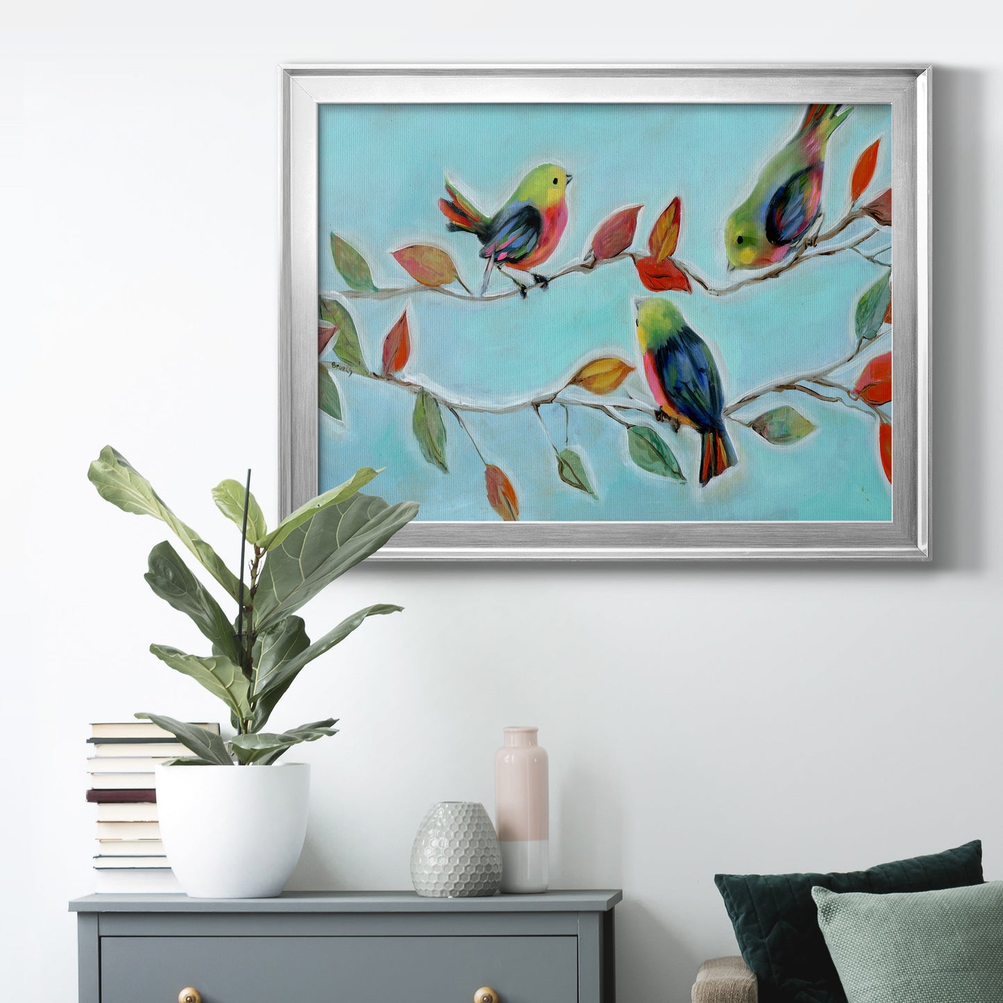 Bitty Birds II Premium Classic Framed Canvas - Ready to Hang