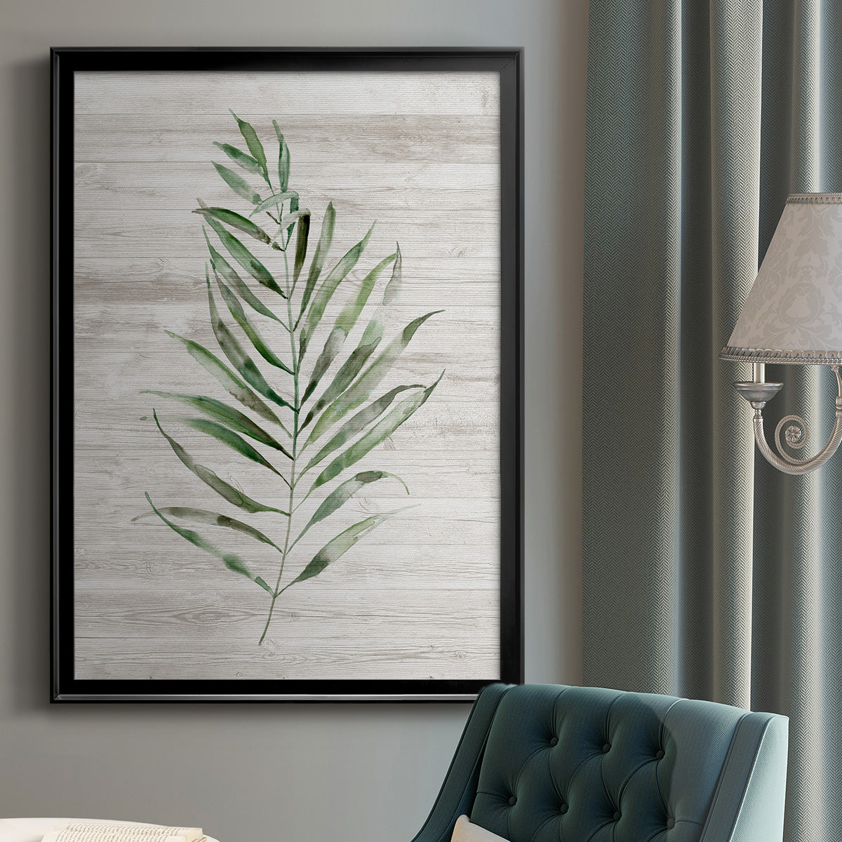 Tropic Frond II - Modern Framed Canvas Print