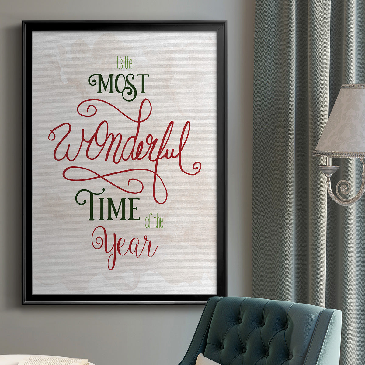 Wonderful Time of the Year - Modern Framed Canvas Print