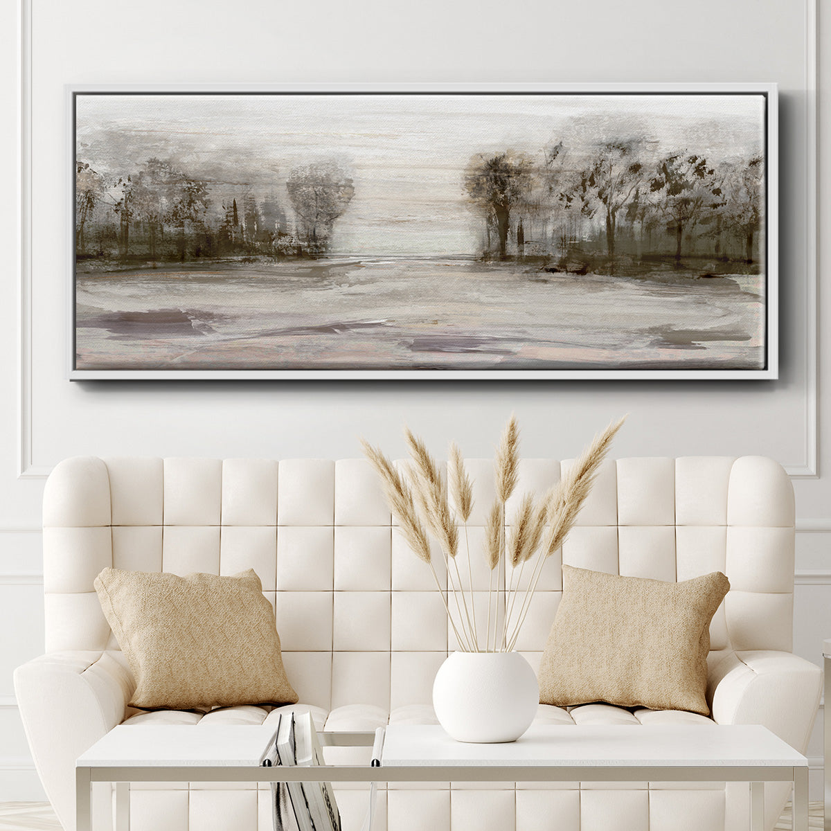 Near Graham Mountain - Floater Framed Canvas Print