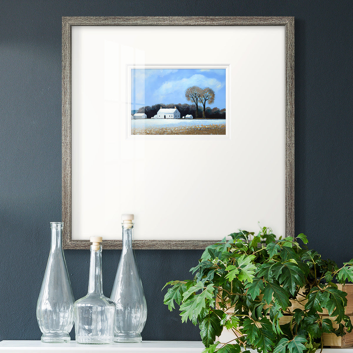 Haverst Barn Premium Framed Print Double Matboard