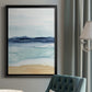 Watercolor Ocean Horizon II - Modern Framed Canvas Print