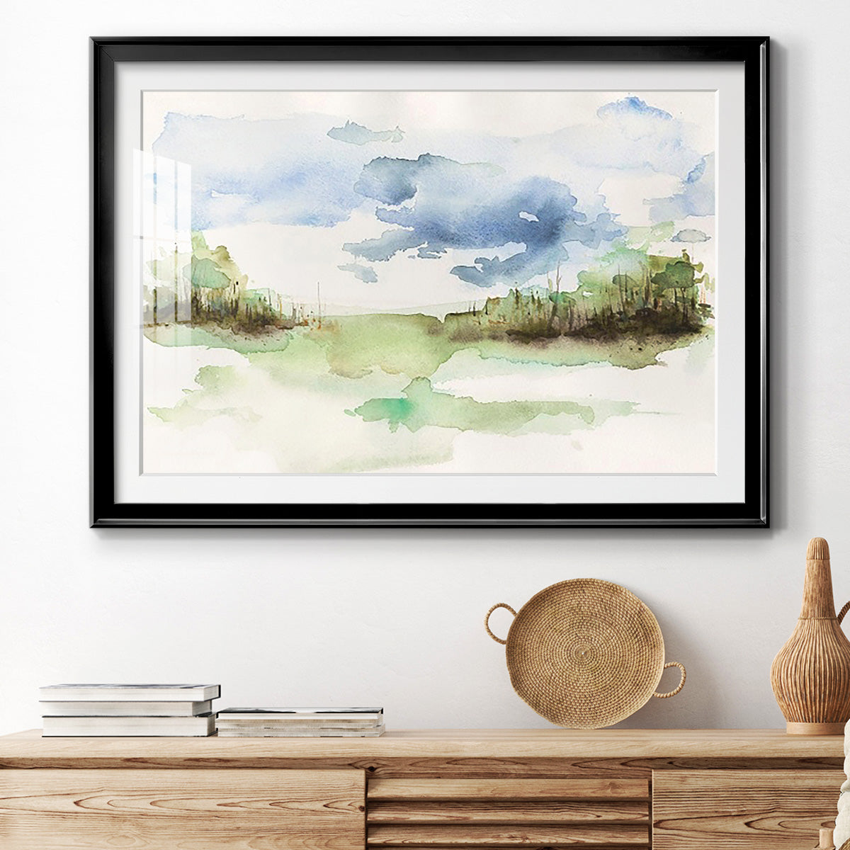 Brush Thickets I - Modern Framed Art Print