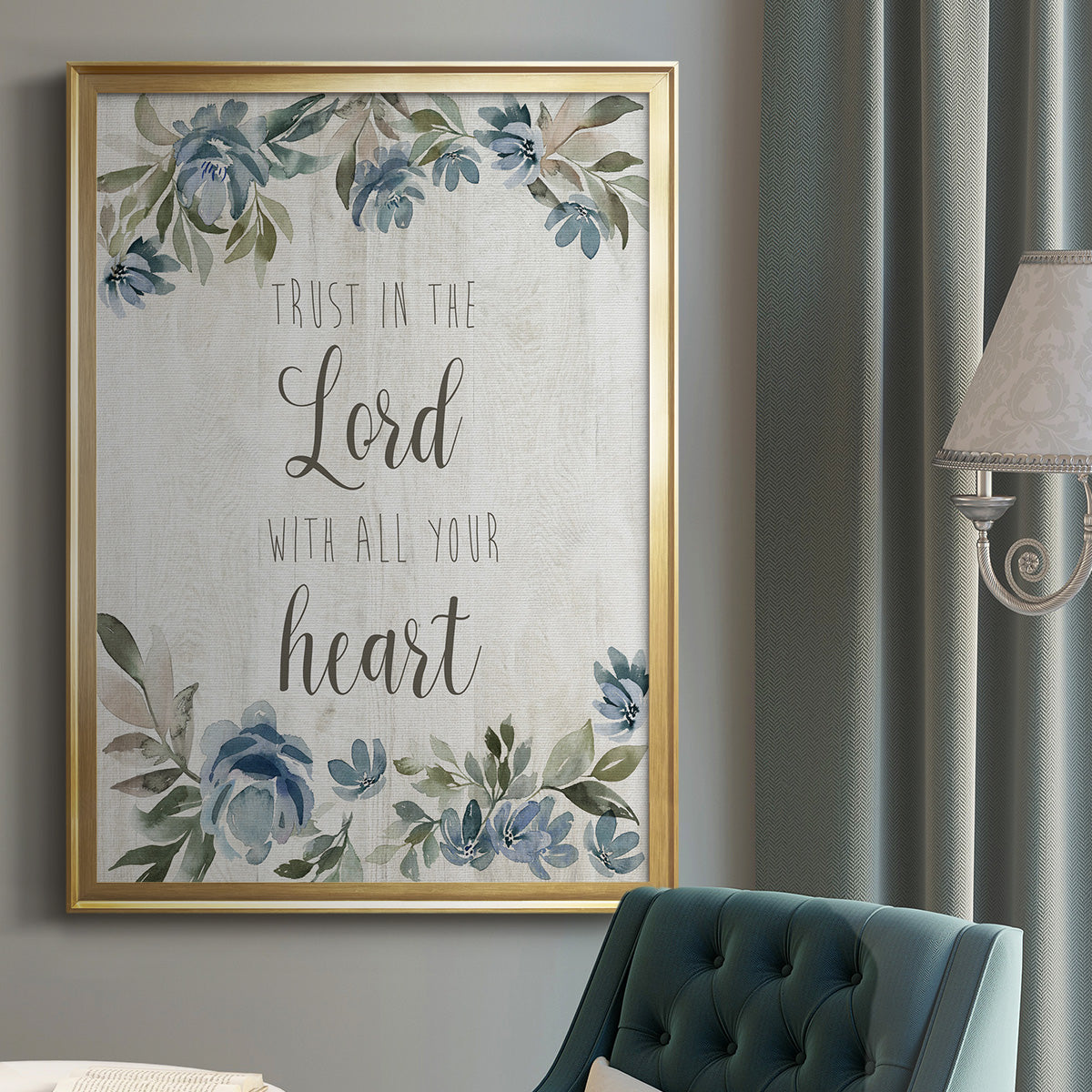 Trust in the Lord - Modern Framed Canvas Print