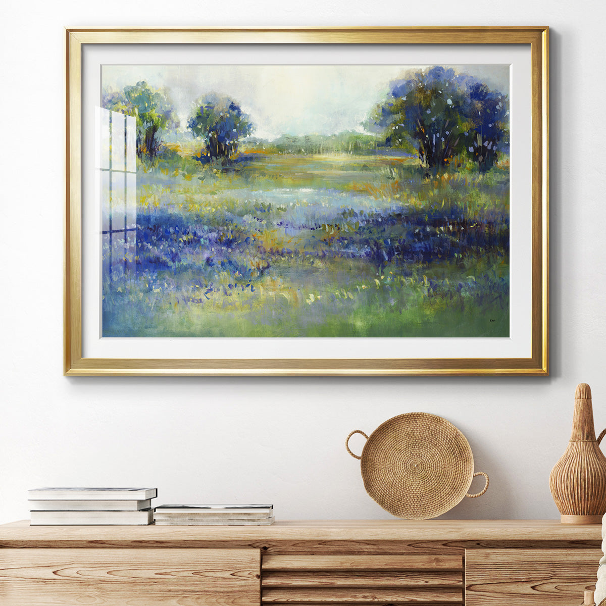 Wildflower View - Modern Framed Art Print