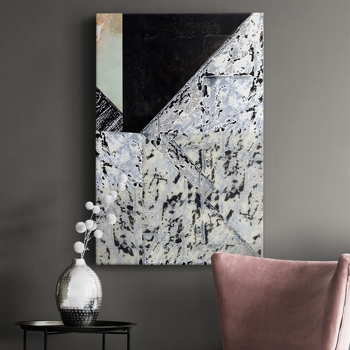 Tiles & Texture Abstract Angles II Premium Gallery Wrapped Canvas - Ready to Hang