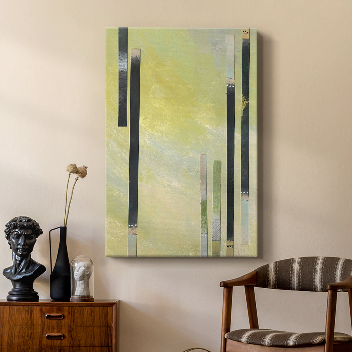 Neutral Assemblage I - Canvas Art Print