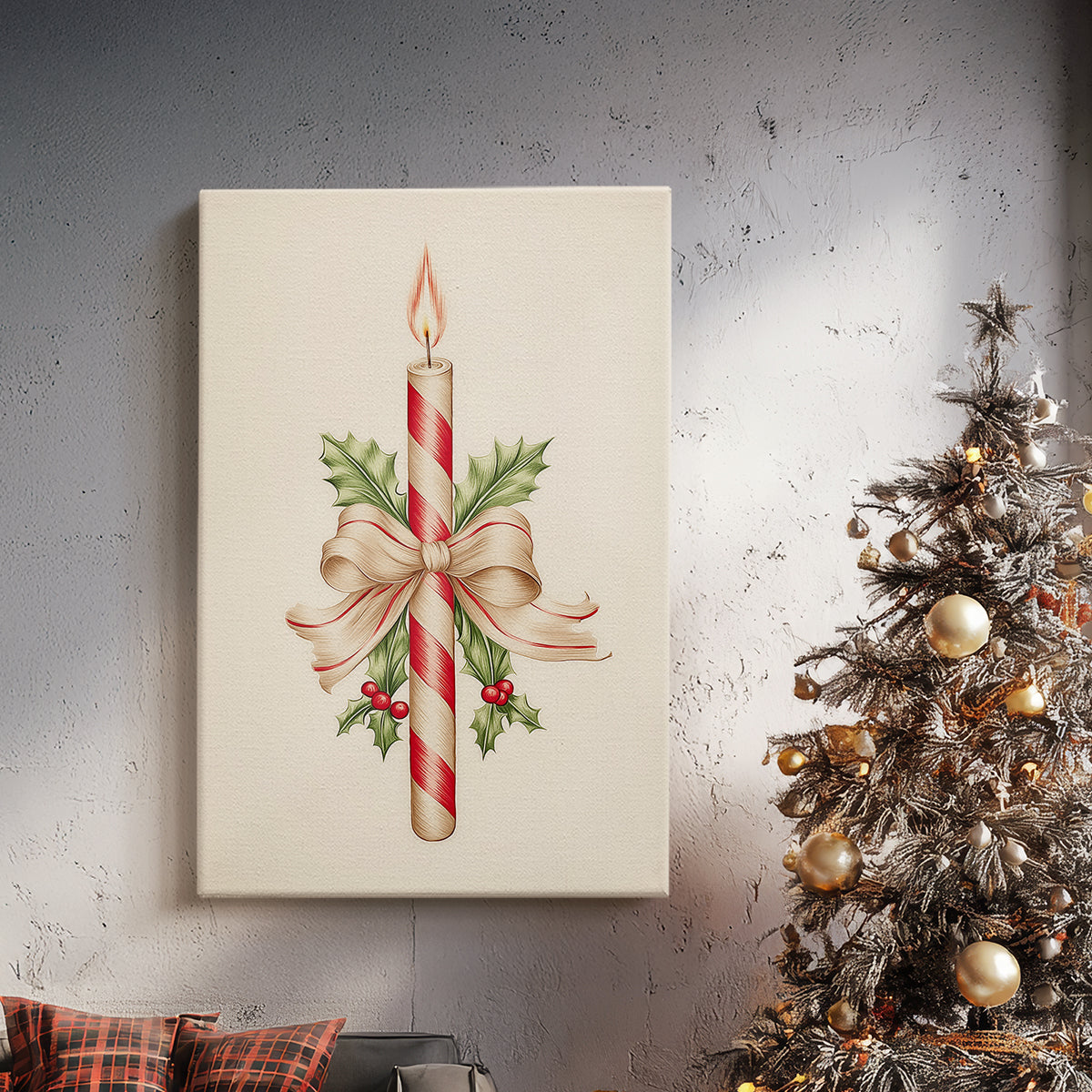 Dusk of Golden Candle - Canvas Art Print