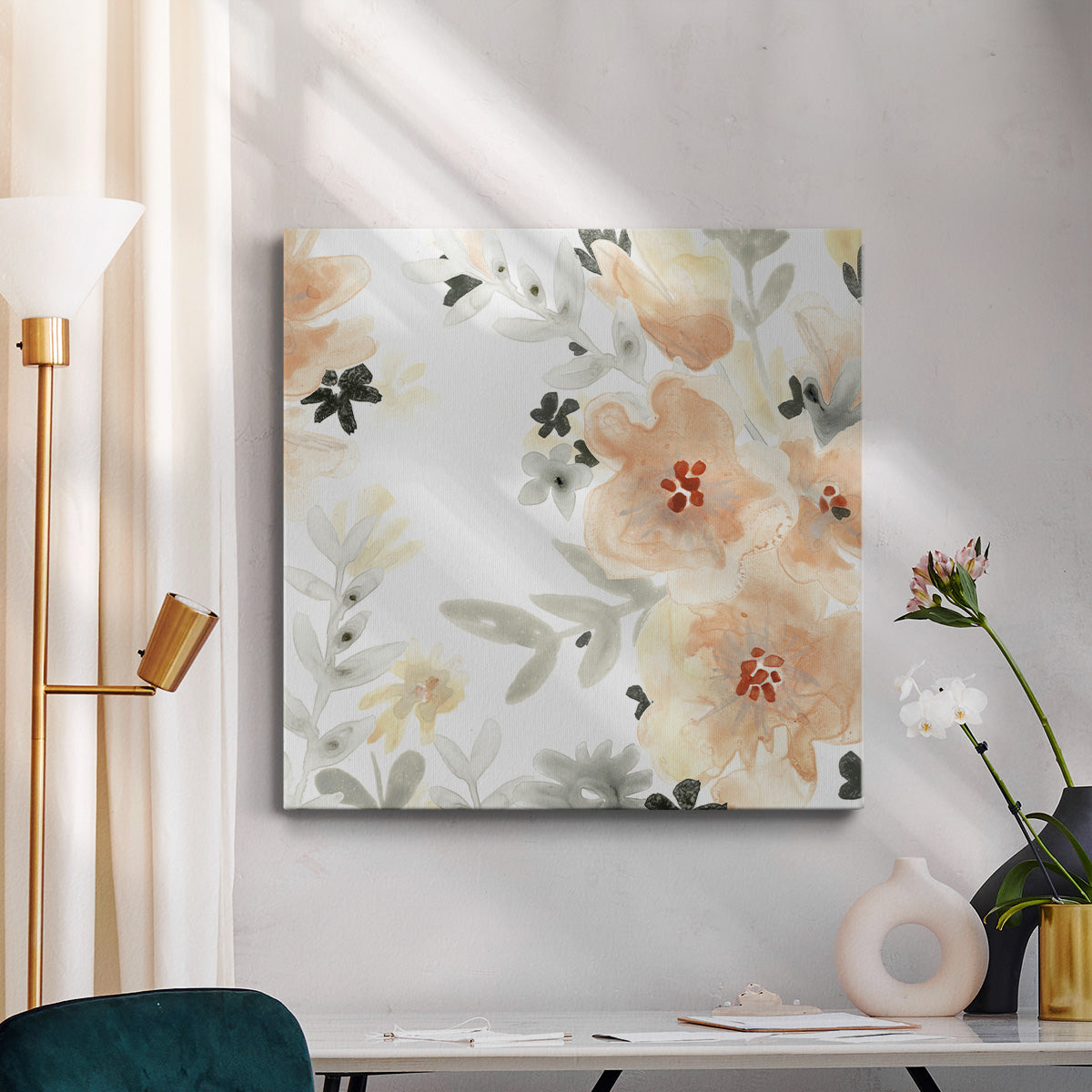 Blush Garden II - Canvas Art Print