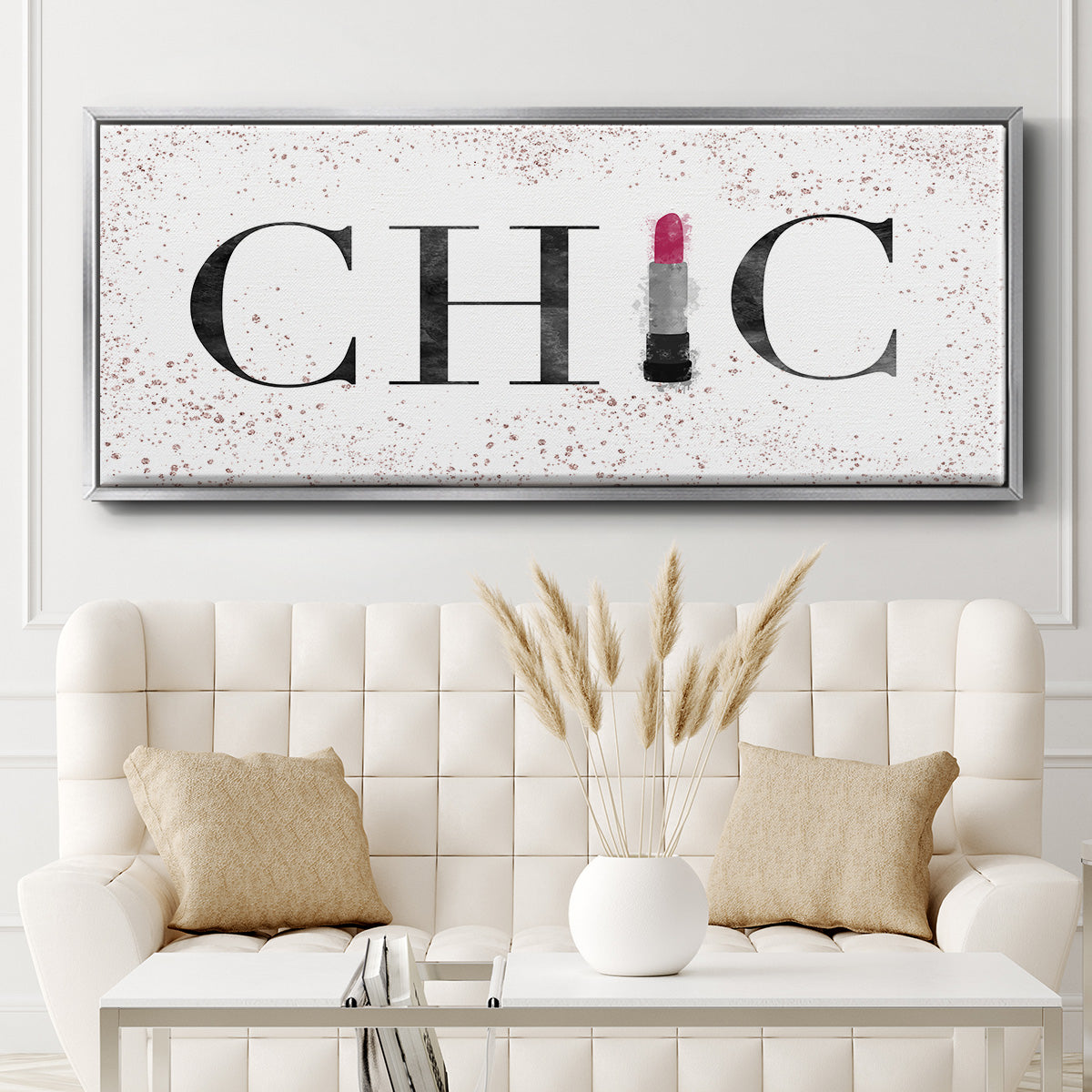 Chic - Floater Framed Canvas Print