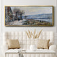 The Seine at Lavacourt, Effect of Snow, 1879 - Floater Framed Canvas Print