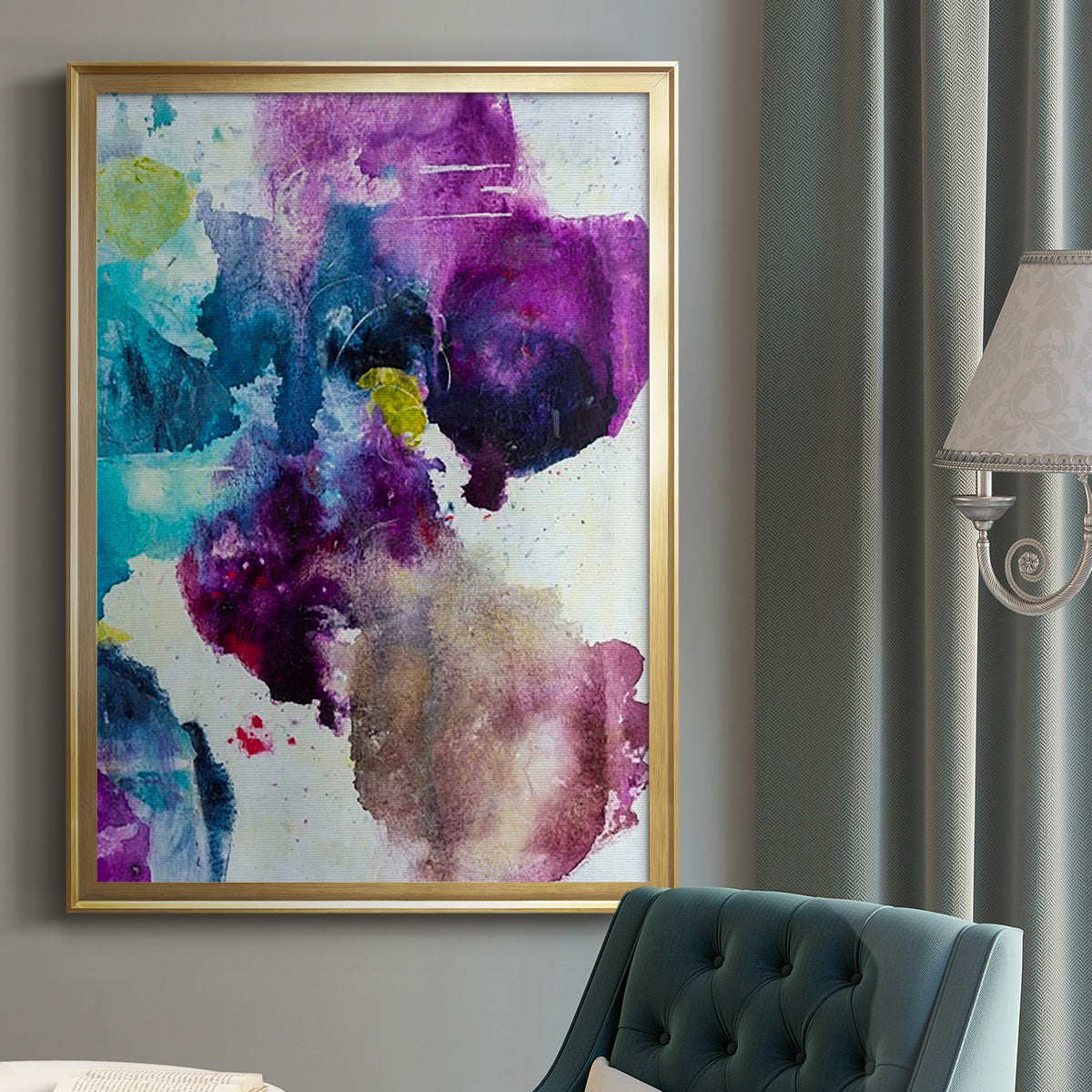 Dreaming II - Modern Framed Canvas Print
