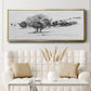 Treeline Sketch I - Floater Framed Canvas Print