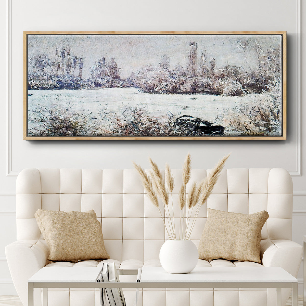 The Frost, 1880 - Floater Framed Canvas Print