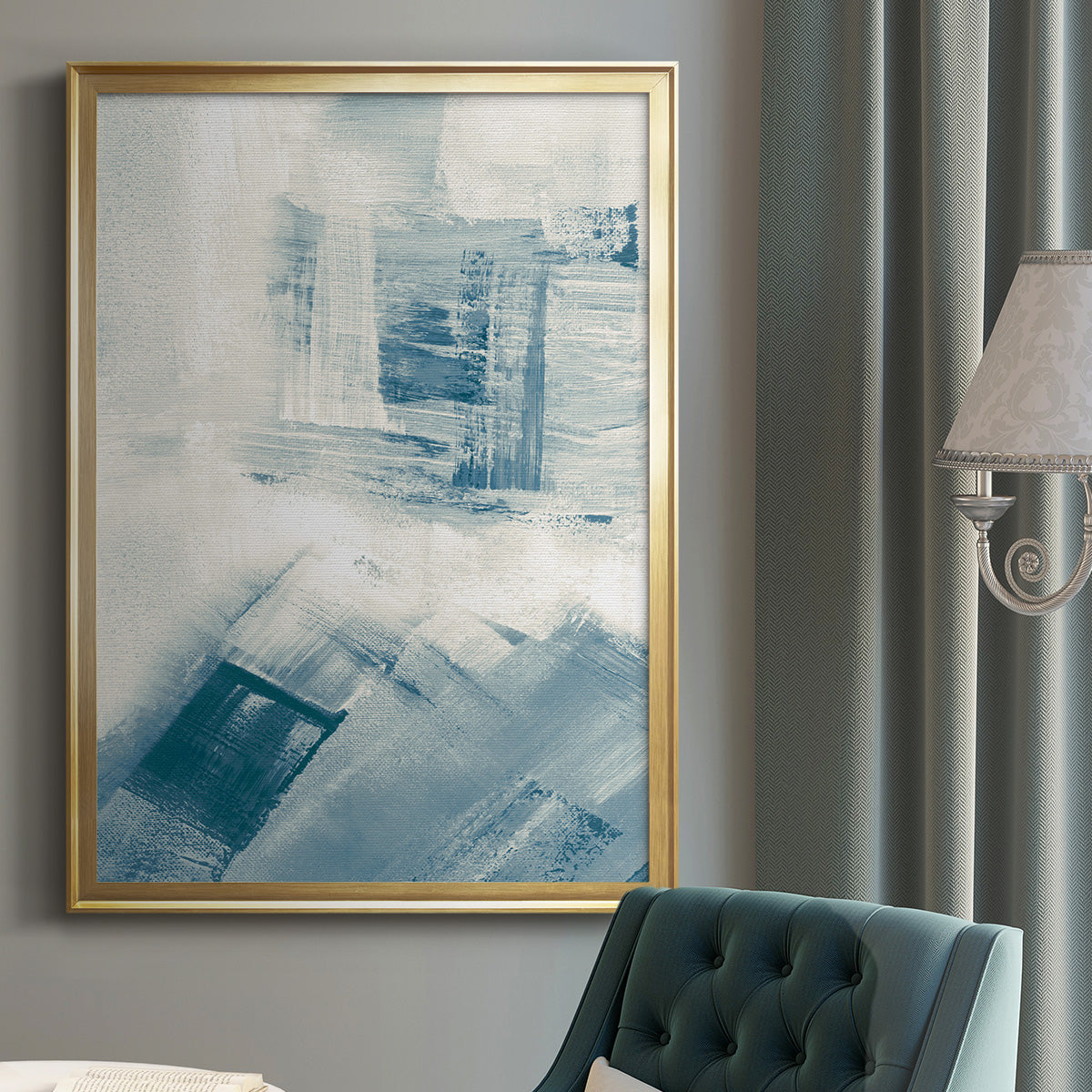 Wind Blown II - Modern Framed Canvas Print