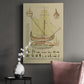 Antique Ship Plan I Premium Gallery Wrapped Canvas - Ready to Hang