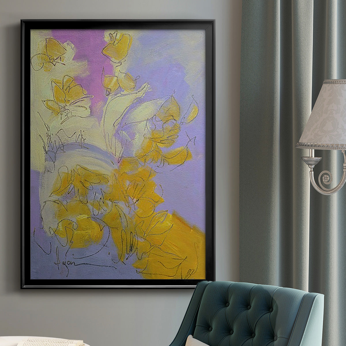 Free Bird - Modern Framed Canvas Print