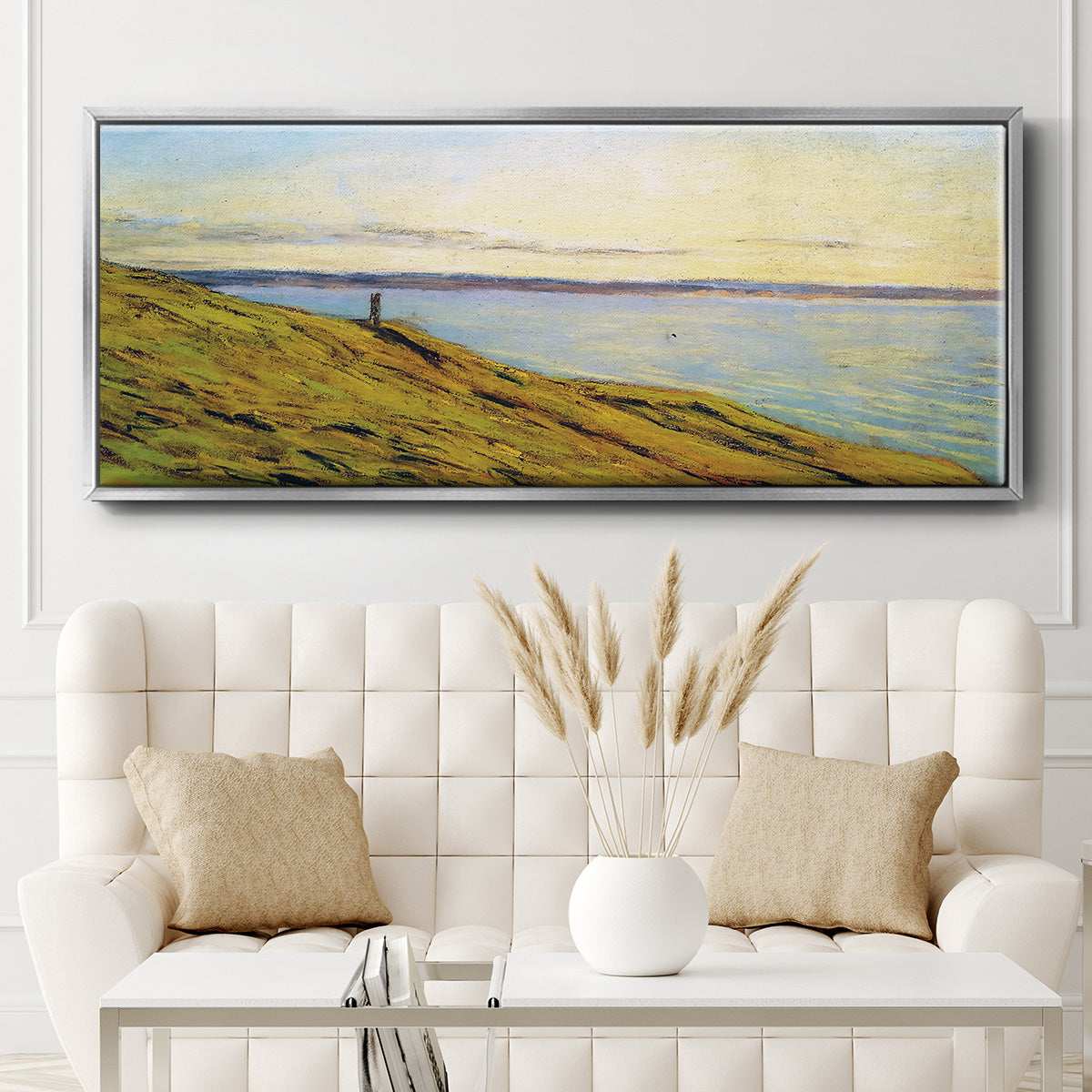 Sainte-Adresse, View Across the Estuary - Floater Framed Canvas Print