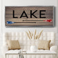 Lake Paddles - Floater Framed Canvas Print