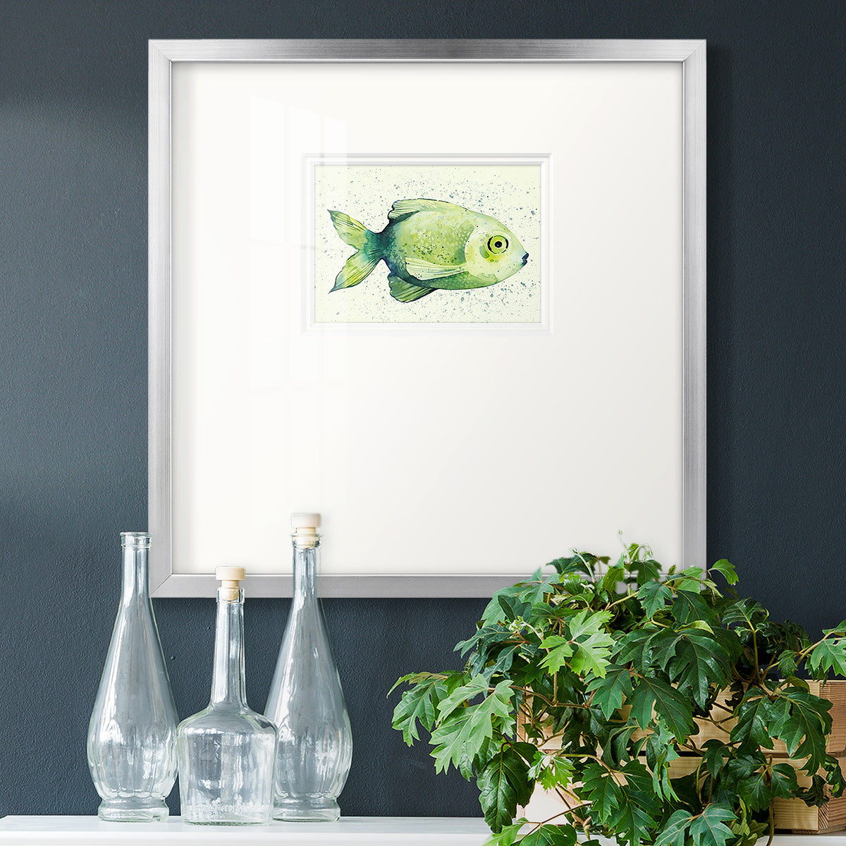 Speckled Freshwater Fish II Premium Framed Print Double Matboard