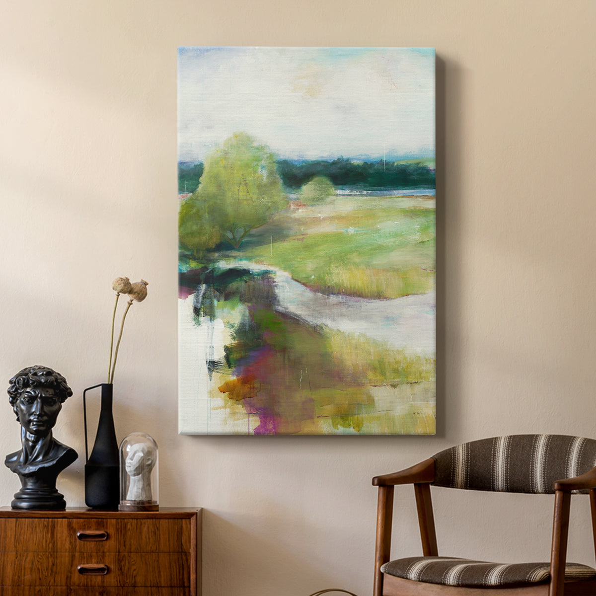 Crossing the Stream - Canvas Art Print