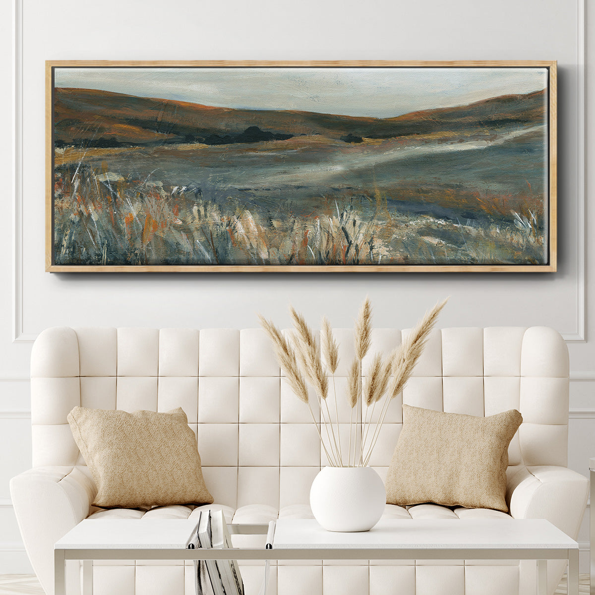 Copper Sunset - Floater Framed Canvas Print