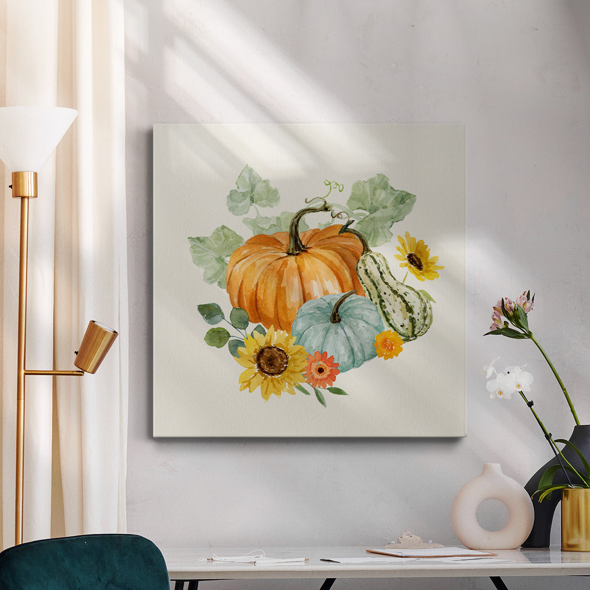 Hello Autumn I-Premium Gallery Wrapped Canvas - Ready to Hang