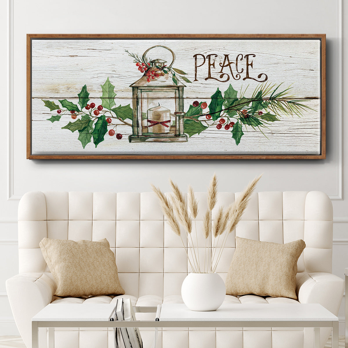 Rustic Peace - Floater Framed Canvas Print