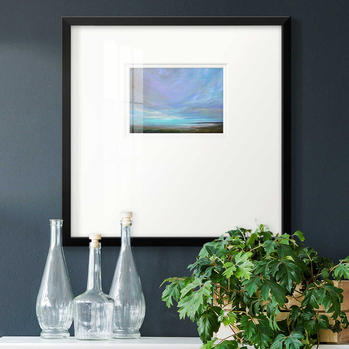 Coastal Views III Premium Framed Print Double Matboard