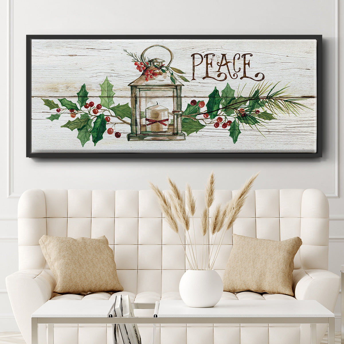 Rustic Peace - Floater Framed Canvas Print