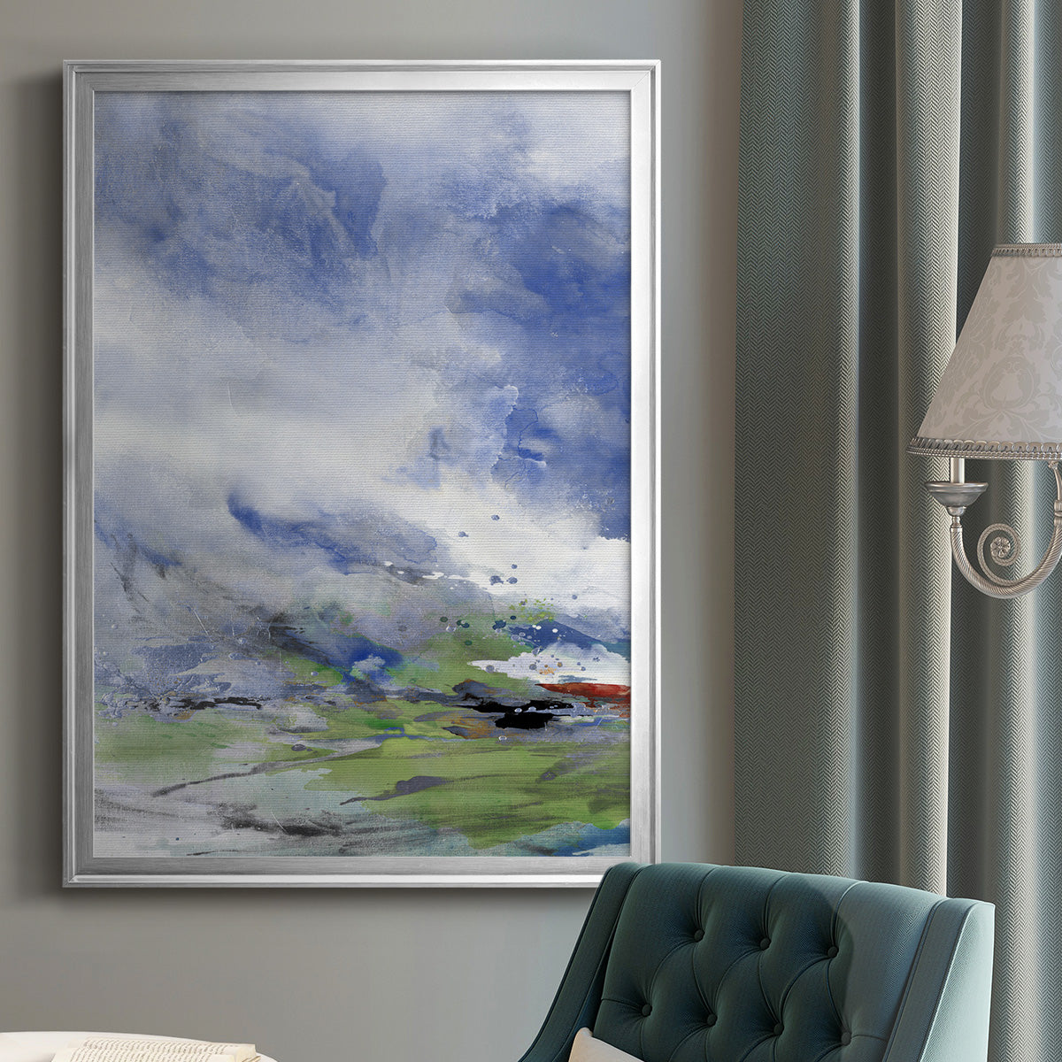 Spring Air - Modern Framed Canvas Print