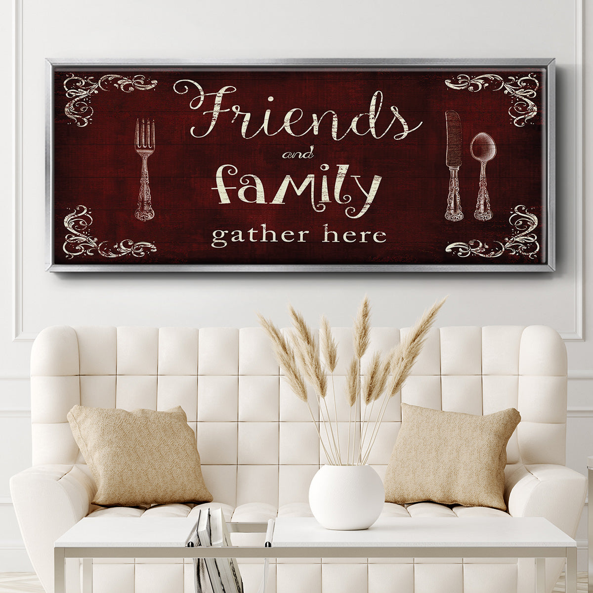 Friends and Family - Floater Framed Canvas Print