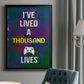 Gamer at Play I - Modern Framed Canvas Print