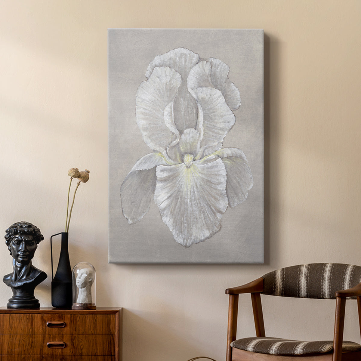 White Iris II - Canvas Art Print