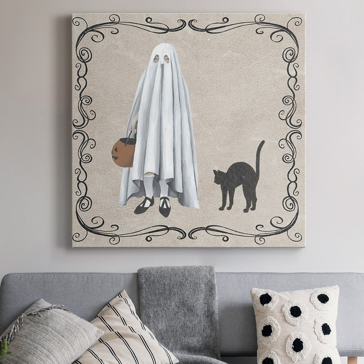 Vintage Halloween Collection F-Premium Gallery Wrapped Canvas - Ready to Hang